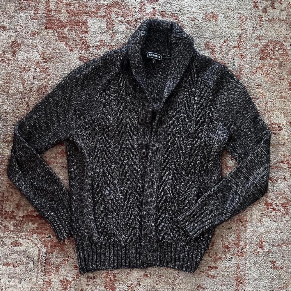 Banana Republic Charcoal Knit Sweater
